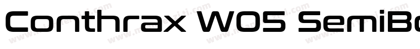 Conthrax W05 SemiBo字体转换